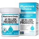 Doktor'un Seçim Probiyotikleri 60 Milyar CFU - 10 Strains + Organik Prebiyotikler - Immune, Digestive & Gut Health - Supports Occasional Constipation, Diarrhea, Gas & Bloating - for Women & Men - 30ct