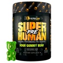 ALPHA LION Superhuman Preworkout Powder, Beta Alanine, L-Taurine & Tri-Πηγή Καφεΐνη για Παρατεταμένη Ενέργεια & Εστίαση, Nitric Oxide & Citrulline για Αντλία (21 Σερβίρεις, Κούνια Αρκούδας)