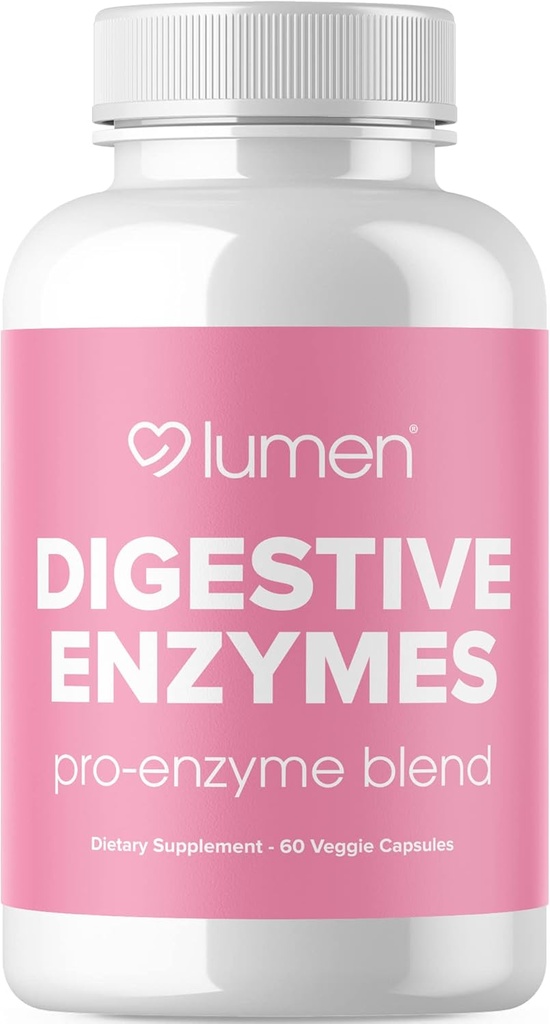 Lumen Naturals Digestive Enzymes Probiyotiks ve Prebiyotikler - Digestion için Güçlü Enzymes - Kadınlar için Blok - Gut Health Supplement (60)