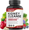 23-in-1 Kidney Cleanse Detox & Repair with 50:1 Cranberry Extract | Botanical Formula for Urinary Tract Wellness | 60 Capsules