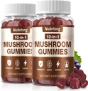 NUBETONG Mushroom Gummies - Lion's Mane, Reishi, Chaga ve Türkiye Tail - Beyoglu, Immune Support, Stres Yardım ve Oda Desteği (2 Paket)