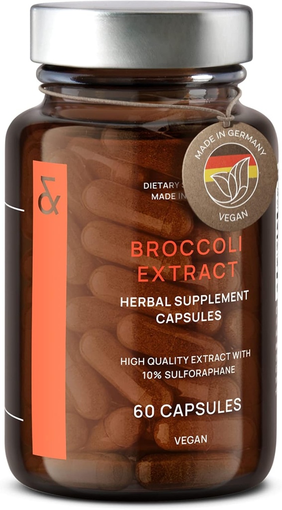 CLAV Bli Sprout Extract Capsules - Premium Sulforaphane Supplement with 100 mg Sulforaphane - Antioksi - 60 Broccoli Pills - Almanya'da Made in Germany