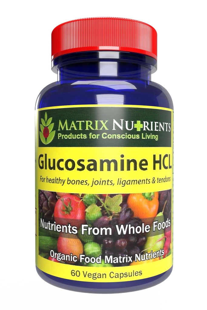 GLUCOSAMINE HCL - Cartilage Builder! Sağlıklı Ortaklar, Bones, Ligaments ve Tendons koruyun. Aborpsiyon %98'e kadar düşüyor - Vegan Capsules (60ct)