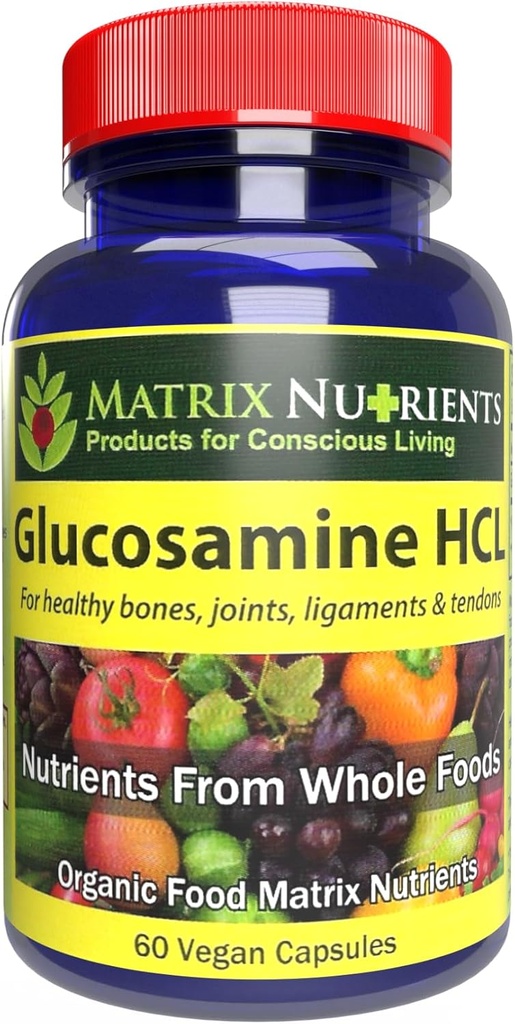 Glucosamine HCL - Cartilage Builder! Διατηρήστε υγιείς συνδέσμους, οστά, συνδέσμους και Tendons. Ποσοστό απορρόφησης έως 98% - Κάψουλες Vegan (60ct)