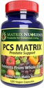 PCS Matrix - Sağlıklı Prostate için Düşük Düzeyler - 100% Doğal Malzemeler: Saw Palmetto, Rabdosia, Scute, Plantago Focium, Chrysantaomum, Ganoderma, Lotus Tohum - Vegan Capsules (120ct)