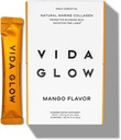 Vida Glow Marine Collagen Toz - Collagen, ile Anti Aging Supplement, Glowing Skin, Güçlü Nails, Sağlıklı Saç | 30 Hizmet, Mango Flavor