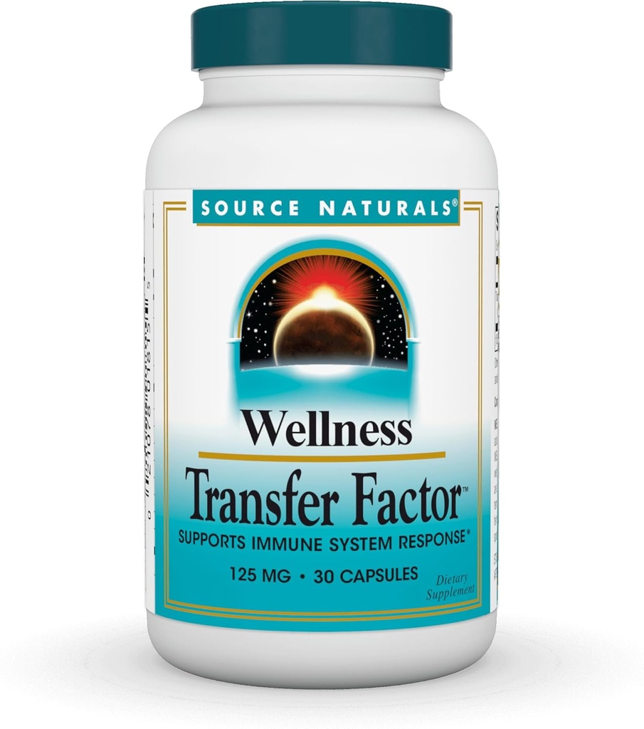Source Naturals Wellness Transfer Faktörü, Destekler Immune System Response * 125 mg - 30 Capsules