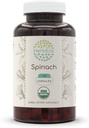 HerbEra Spinach 120 Capsules, 500 mg, USDA Organic Spinach (Spinacia oleracea) Dried Leaf (120 Capsules)