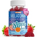 Melatonin Sleep Support Gummies (60 Kont) Strawberry Sunset Creme Flavor Chews | 2.5 mg Per Gummy Sleep Supplement for Children and Yetişkinler | Supplement for Faster & Longer Sleep