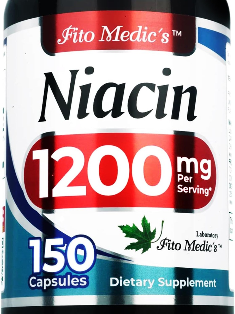 Lab - Niacin - b3-1200 mg per Service, 150 Capsules - Vitamin b3 niacin - Ultra yüksek Aborpsiyon.