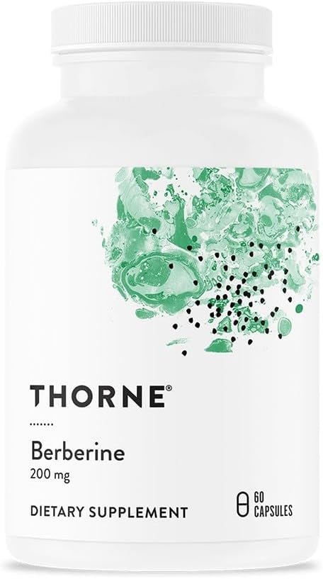THORNE - Berberine - 200 mg (Formerly Berbercap) - Kalp Fonksiyonlar, Immune System ve Gut Health* - 60 Capsules
