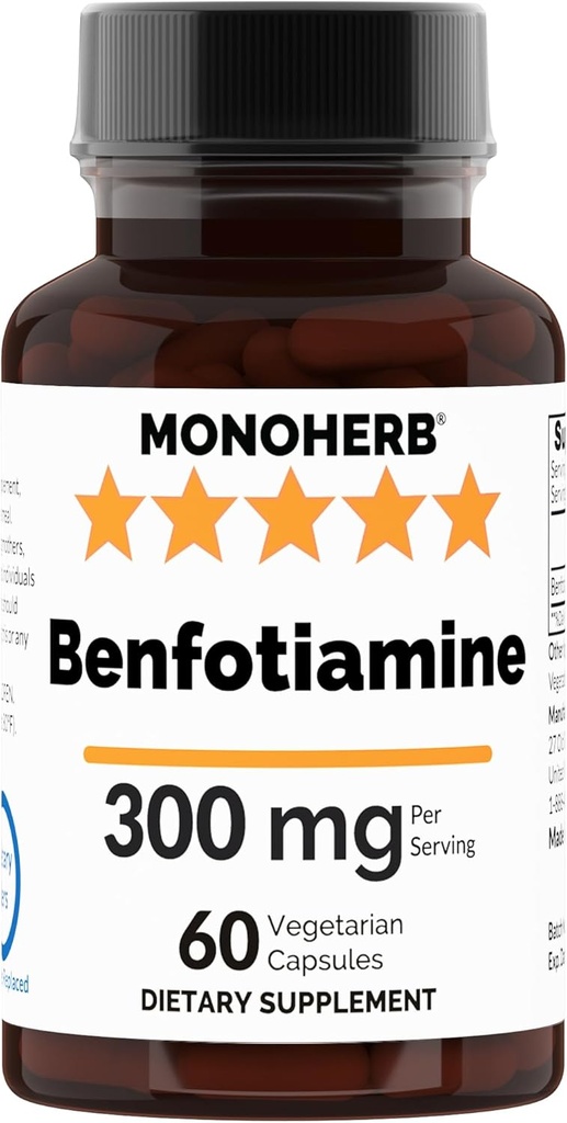 Βενφοτιαμίνη 300 mg - 60 Κάψουλες Veg