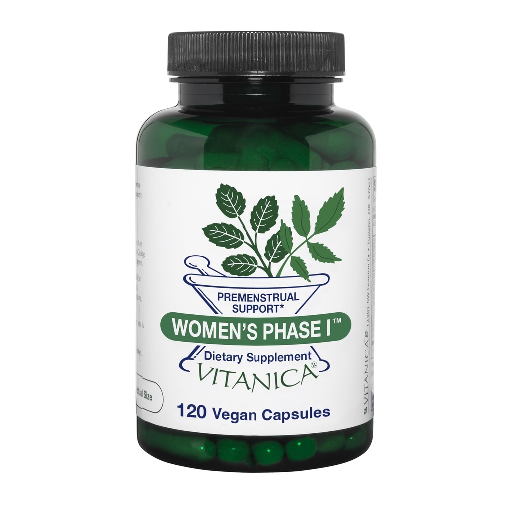 Vitanica Women's Stage I, Premenstrual Support, Vegan, 120 Capsules