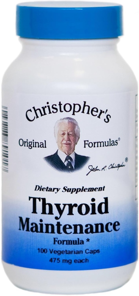 Christopher'ın Orijinal Formülleri Tiroid Bakım Formula Capsule, 100 Count