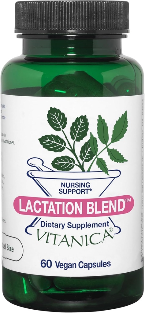 Vitanica Lactation Blend, Lactation Supplement, Emzirme Desteği Em Süt ve Akış, Organik Fennel, Süt Butle, Fenugreek Tohum ve Daha Fazlası, Non-GMO, Vegan, 60 Capsules