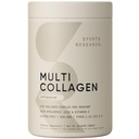 Spor Araştırması Multi Collagen Protein Tozu (Type I, II, III, V, X) Hyaluronik Asit + Vitamin C | 5 Gıda bazlı Collagen, 30 Hizmet (Unflavored)