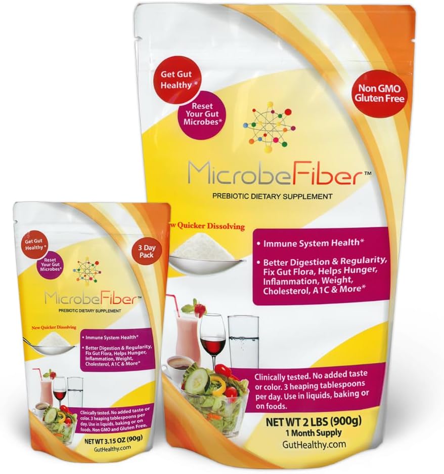 Prebiyotik uli Fiber - Gut Microbes & Get Gut Health - 30 Day Supply with Bonus 3Day Pack