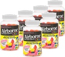 Airborne 500 mg Vitamin C + çinko Immune Support Supplement Gummies for Kids, Assorted Fruit Flavor, Gluten Free Crafted Mix with Powerful Antioxys C & E, 42 Gummies (6 Pack)