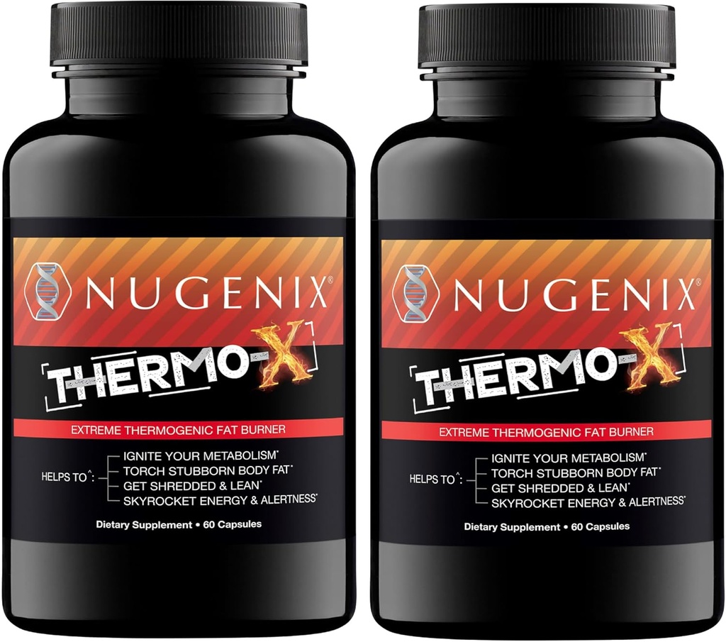 Nugenix Thermo-X: Termgenic Fat Burner Supplement for Men, Extreme Metabolicifier, 120 Count