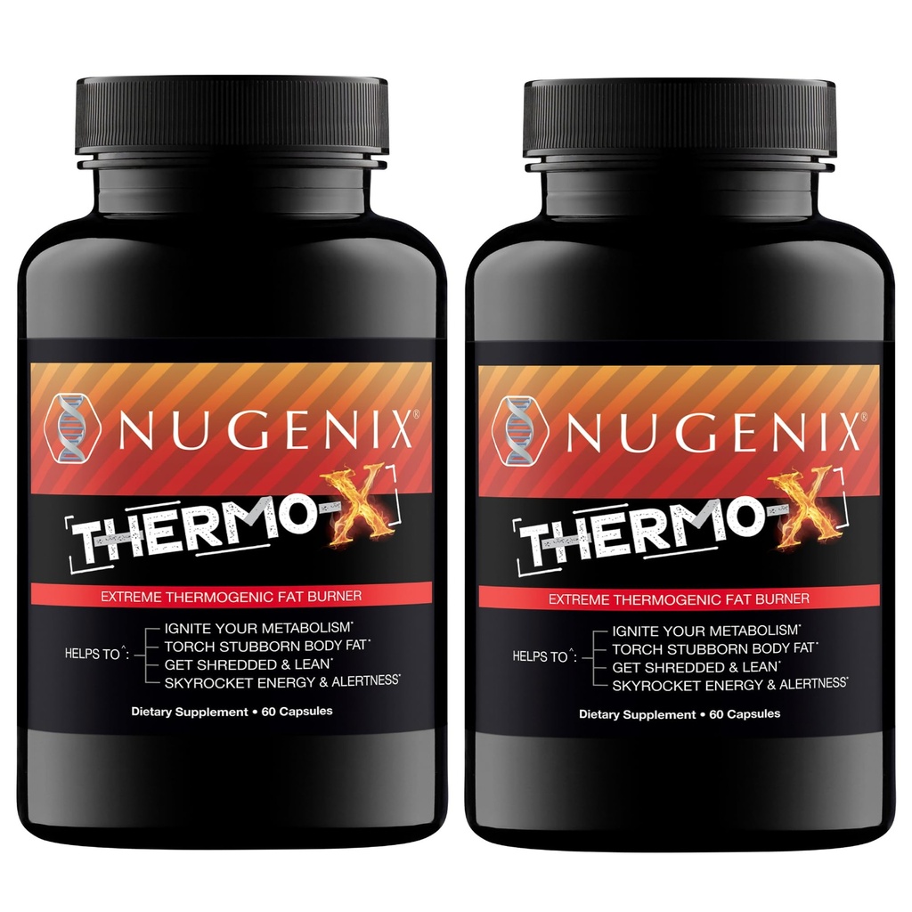 Nugenix Thermo-X: Termgenic Fat Burner Supplement for Men, Extreme Metabolicifier, 120 Count
