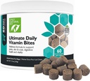Sadece Doğal Pet Ultimate Günlük Vitaminler - Köpek Dengeli Sağlık ve Yaşam için Multivitamin Tamamı - Yaşlı Küçük & Büyük Canine Food Immune Digestive Support -60 Soft Chews (Pack of 1)