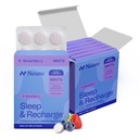 Nöro Melatonin 5 mg Sleep & Recharge Mints (72 Adet) - Fast Dissolve Melatonin Sugar Free Mints with Lemon Balm & Chamomile for Better Sleep - Calm Sleep Supplement for Yetişkinler - Night Berry Flavor