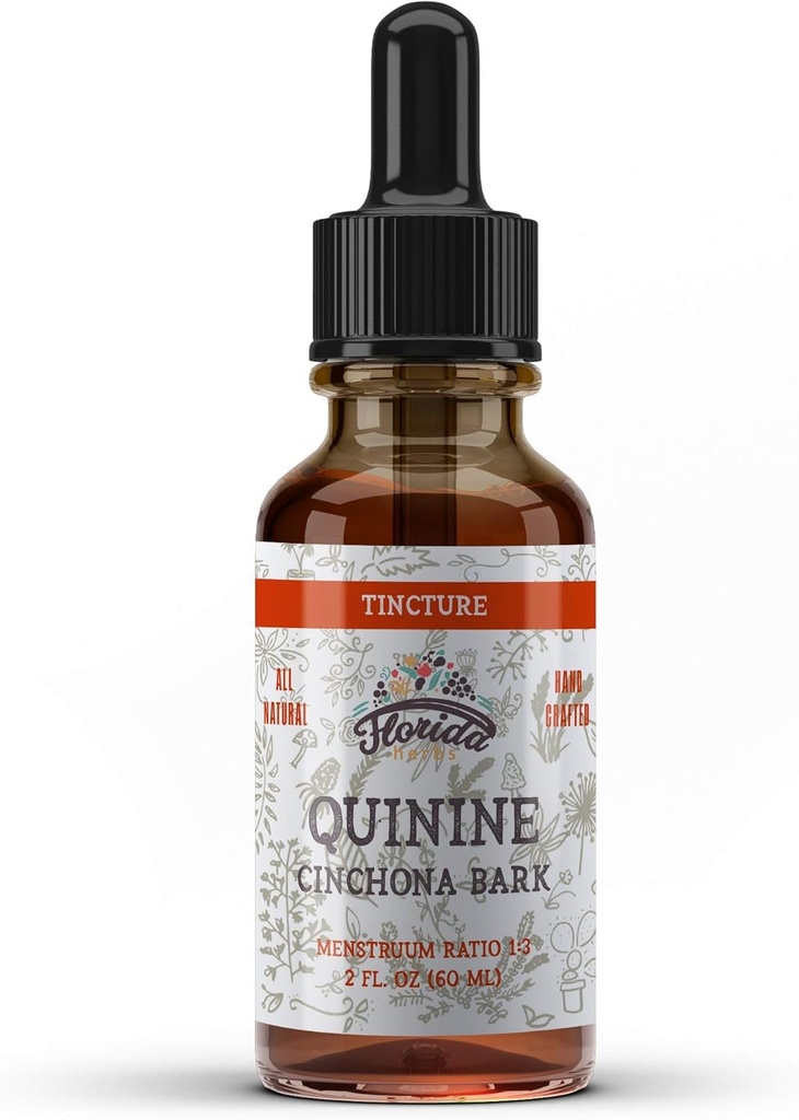 Quinine Tincture Organik Quinine Tray Bark Herbal Supplement- Non GMO Gluten Free in Sebze Glycerine 670 mg