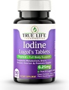 Lugol'un Iodine Tabletleri 6.25 mg - Precise-Dose Thyroid & Energy Support – No Harsh Liquid, Stable Pyum Iodide Supplement – 90 Ct, Non-GMO, No Preservatives