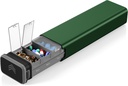 7 Dayly Metal Pill Organizer Travel, Kursoaya Premium Αλουμινίου Daily Pill Box, Χαριτωμένο Φορητή θήκη Χάπια, Μεγάλος κάτοχος Χάπια Χωρητικότητας για Συμπληρώματα, Χάπια, Βιταμίνες, Ιατρική (Hunter Green)