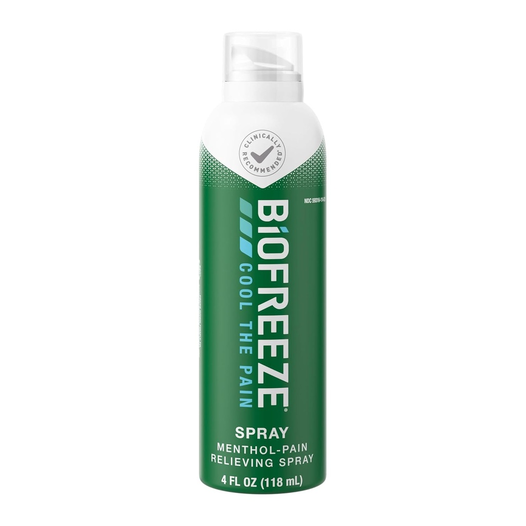 Biofreeze Pain Relief, Arthritis Pain Reliever, Diz & Lower Back Pain Relief, Sore Muscle Relief,Boy Pain Relief, Pharmacist Önerilen, FSA Eable, 4 FL OZ Bioze Menthol Spray