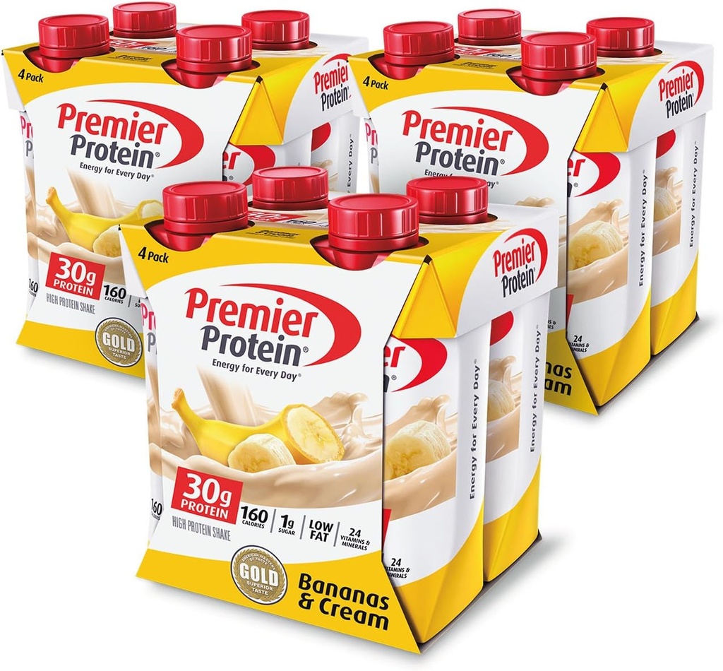 Premier Protein 30g Protein Shake, Banana, 12 Count