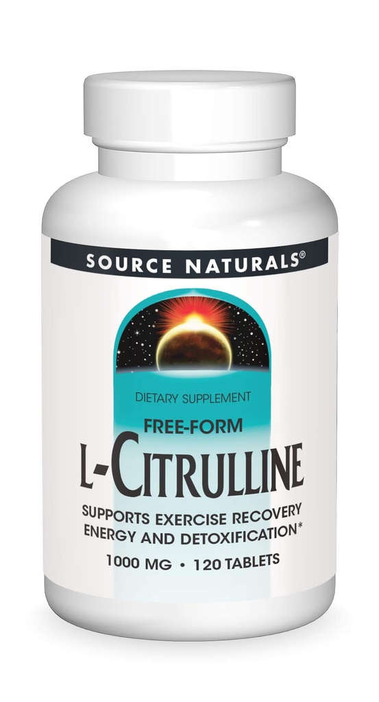 Source Naturals L-Citrulline 1000 mg - Nitric Oxcide ATM - 120 Tablet