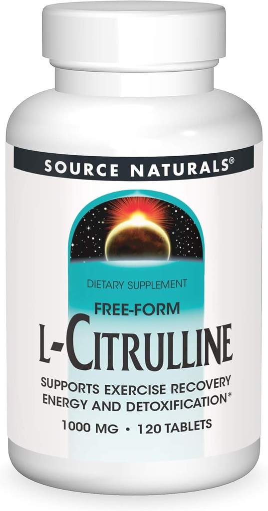 Source Naturals L-Citrulline 1000 mg - Nitric Oxcide ATM - 120 Tablet