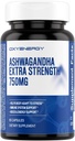 OxyEnergy Ashwagandha Extra Strength-750 mg-Stress Relief- Immune & Energy Support - Gluten, Süt & Soy Free - 60 Capsules