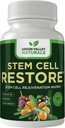 GREEN VALLEY NATURALS Stem Cell Supplement - Organik Tibet Denizi Buckthorn-Resveratrol, D vitamini Bishop's Hat Ekstraksiyon (1 Şişe, 60)