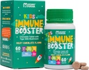 Immune Support Supplement for Kids –Vitamin D, Tiger Milk Mushroom, Colostrum, Prebiyotik -Complete Gut & Immune Boost, Natural Respiratory Immune Support for Kids & Toddler-60 Tasty Chocolate Chewable