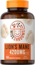 Carlyle Lions Mane Supplement Capsules 4200 mg | 150 Kont | Vegetarian, Non-GMO, Gluten Free | Wiseshrooms