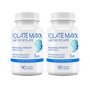L-Methylfolate Supplement (1mg) - Optimize Edilmiş Biyoaktif Metriks - 5 MTHF - Non-GMO, Gluten Free, Soy Free, GMP - 180 Vegetarian Unflavored Capsules