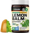 BIO KRAUTER Limon Balm Gummies - 1500 mg Güçlü - 60 Vegan Chews - Calmness Desteği - Limon Balm Broşürü - Gelatine-Free