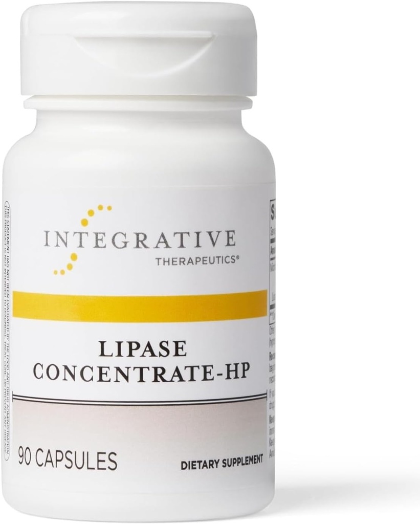 Allive Treatments Lipase Temp-HP - Enzyme Supplement for the Digestion of Fats - Nutrient Abors & GI Tract Health Support* - Dairy-Free & Vegan - 90 Count (45 Hizmet)