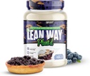 Kassport Lean Way Plant proteini - Pea protein ve Brown Rice proteini, CLA, MCT ve L-Carnitine - 20 Hizmet (Blueberry Cobbler)