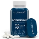 LongLifeNutri Artemisinin 150mg - Εξάγεται από Sweet Wormwood, 120 κάψουλες χορτοφάγων, Organic Artemisia Annua συμπλήρωμα για Daily Detox, 4-Months Supply, GMP Certified, Made in USA