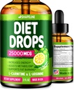 Diyet Drops - Kadınlar ve Erkekler için baskıcı - ABD'de yapılan - Doğal Metabolism ATM - Garcinia Cambogia, L-Arginine & L-Glutamine 2 Fl Oz