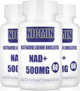 Liposomal NAD+ TMG 300 mg ile 500 mg, Actual NAD+ Supplement (Not a Precursor) NMN, Nicotinamid Riboside Alternatif Hücre Enerjisi, Sağlıklı Ağlama ve Kas Yıkama 180 Capsules