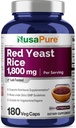 NusaPure Red Yeast Rice 1800mg 180 Κάψουλες Veggie (Non-GMO, Vegan)