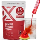CardoMax Immunity Poker Mix with Ginseng and Vitamin C for Kids and Yetişkinler, Immune Support Supplement for Energy and Wellness, Watermelon Flavor, 15 Single-Serve Liquid Stick Packs