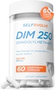 DIM Supplement 250 mg with BioPerine, Estrogen Balance & Hormon Balance for Women & Men, Menopause Supplements for Women, Antioksi Support, Vegan Capsules, 60 Ct, 2 Ay Supply