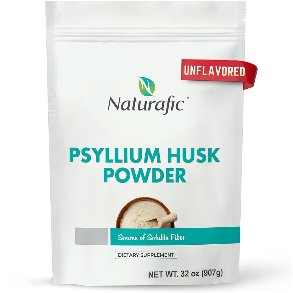 Psyllium Husk Toz Unflavored - Bowel Regularity & Gut Health için Digestive Fiber Supplement - Non-GMO, Gluten-Free, Vegan, Keto Friendly - 32oz