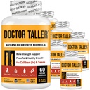 NuEn İyi Doktor Taller - Üst Büyüme Formülü - Yüksek Büyüme ve Immunity - Çelik, D3, Vitamin K2, Amino Asits & Herbs for Children (8+) - 6 Paket | 6 Ay Supply