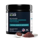 Four Leaf Rover Red Rover - Köpek Urinary Tract Supplement - Organik Bayanlar ve Apple'dan Vitaminler - Polifenollerin ve Antioksilerin İyi Kaynağı - 30 Büyük Köpek Hizmetleri